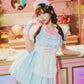 [New] コスプレ ダイナー ミルクシェイクダイナー レディース フリーサイズ ブルー【クリアストーン】♡