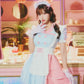 [New] コスプレ ダイナー ミルクシェイクダイナー レディース フリーサイズ ブルー【クリアストーン】♡