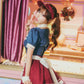 [New] コスプレ ダイナー ドライブインレトロダイナー レディース フリーサイズ ブルー【クリアストーン】♡