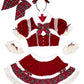 [NEW] 《JamsCollection着用》 コスプレ サンタ クリスマス リリパレ アイドルリボンサンタ/トナカイ レディース フリーサイズ レッド/ブラウン 【クリアストーン】