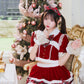 [NEW] 《JamsCollection着用》 コスプレ サンタ クリスマス リリパレ アイドルリボンサンタ/トナカイ レディース フリーサイズ レッド/ブラウン 【クリアストーン】