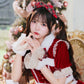 [NEW] 《JamsCollection着用》 コスプレ サンタ クリスマス リリパレ アイドルリボンサンタ/トナカイ レディース フリーサイズ レッド/ブラウン 【クリアストーン】