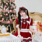 [NEW] 《JamsCollection着用》 コスプレ サンタ クリスマス リリパレ アイドルリボンサンタ/トナカイ レディース フリーサイズ レッド/ブラウン 【クリアストーン】