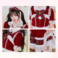 [NEW] 《JamsCollection着用》 コスプレ サンタ クリスマス リリパレ アイドルリボンサンタ/トナカイ レディース フリーサイズ レッド/ブラウン 【クリアストーン】