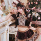 [NEW] 《JamsCollection着用》 コスプレ サンタ クリスマス リリパレ アイドルリボンサンタ/トナカイ レディース フリーサイズ レッド/ブラウン 【クリアストーン】