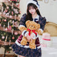 [NEW] 《JamsCollection着用》 コスプレ サンタ クリスマス リリパレ アイドルジャケットサンタ レディース フリーサイズ ネイビー 【クリアストーン】