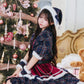 [NEW] 《JamsCollection着用》 コスプレ サンタ クリスマス リリパレ アイドルジャケットサンタ レディース フリーサイズ ネイビー 【クリアストーン】