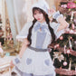 [NEW] 《JamsCollection着用》 コスプレ サンタ クリスマス リリパレ ハートケープサンタ レディース フリーサイズ ホワイト 【クリアストーン】