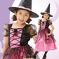 コスプレ キッズ こども 魔女 メロディドレス 120/140 オレンジ/ピンク【クリアストーン】