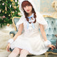 コスプレ クリスマス サンタ ミミノエル 白くまケープサンタ レディース フリーサイズ ホワイト【クリアストーン】♡