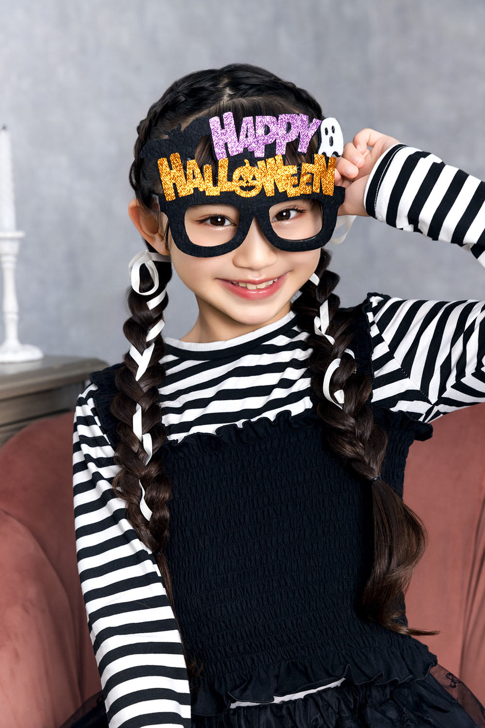 [New] コスプレ小物 アニマル かぼちゃ ハロウィン メガネ キッズ フリーサイズ 【クリアストーン】