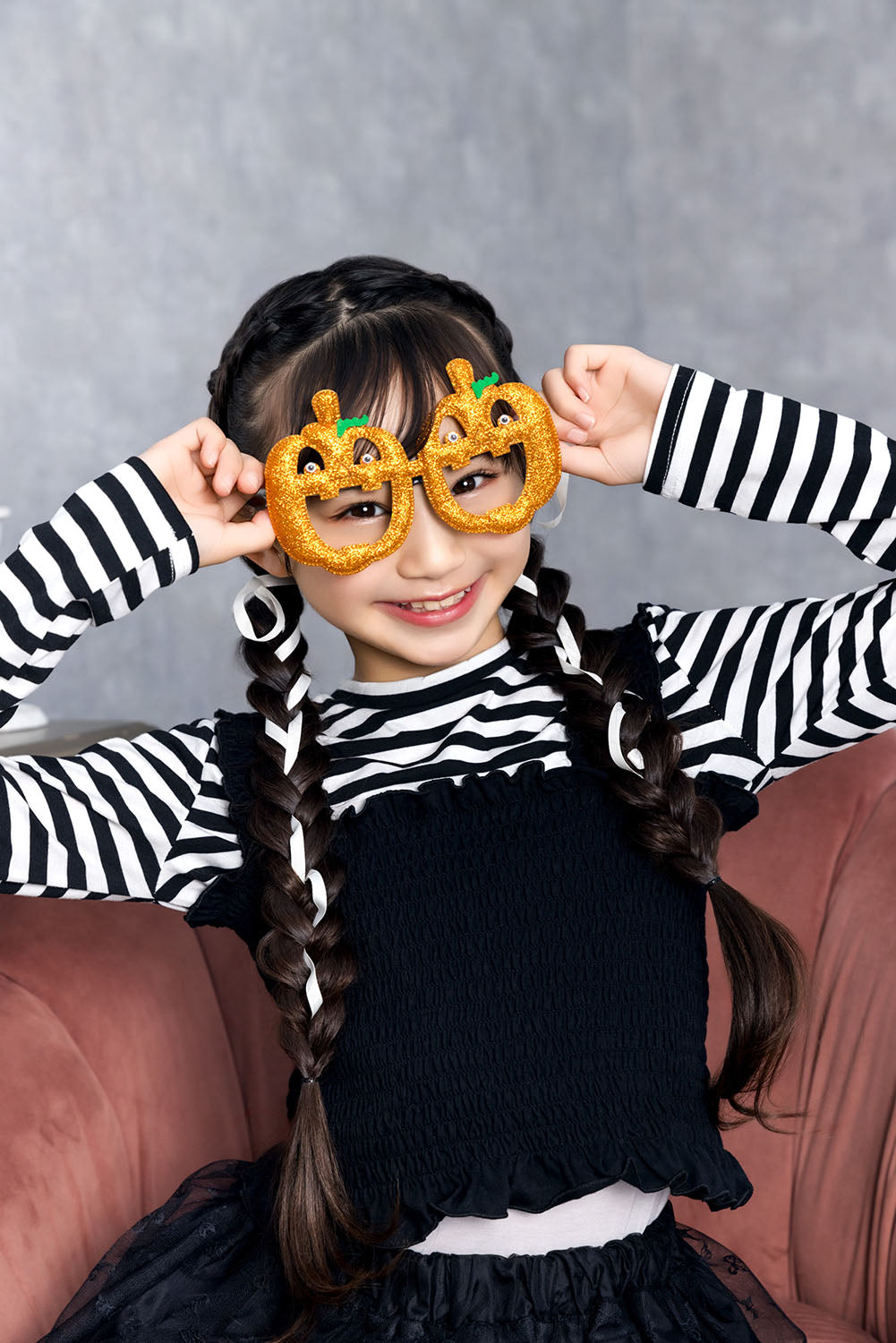 [New] コスプレ小物 アニマル かぼちゃ ハロウィン メガネ キッズ フリーサイズ 【クリアストーン】