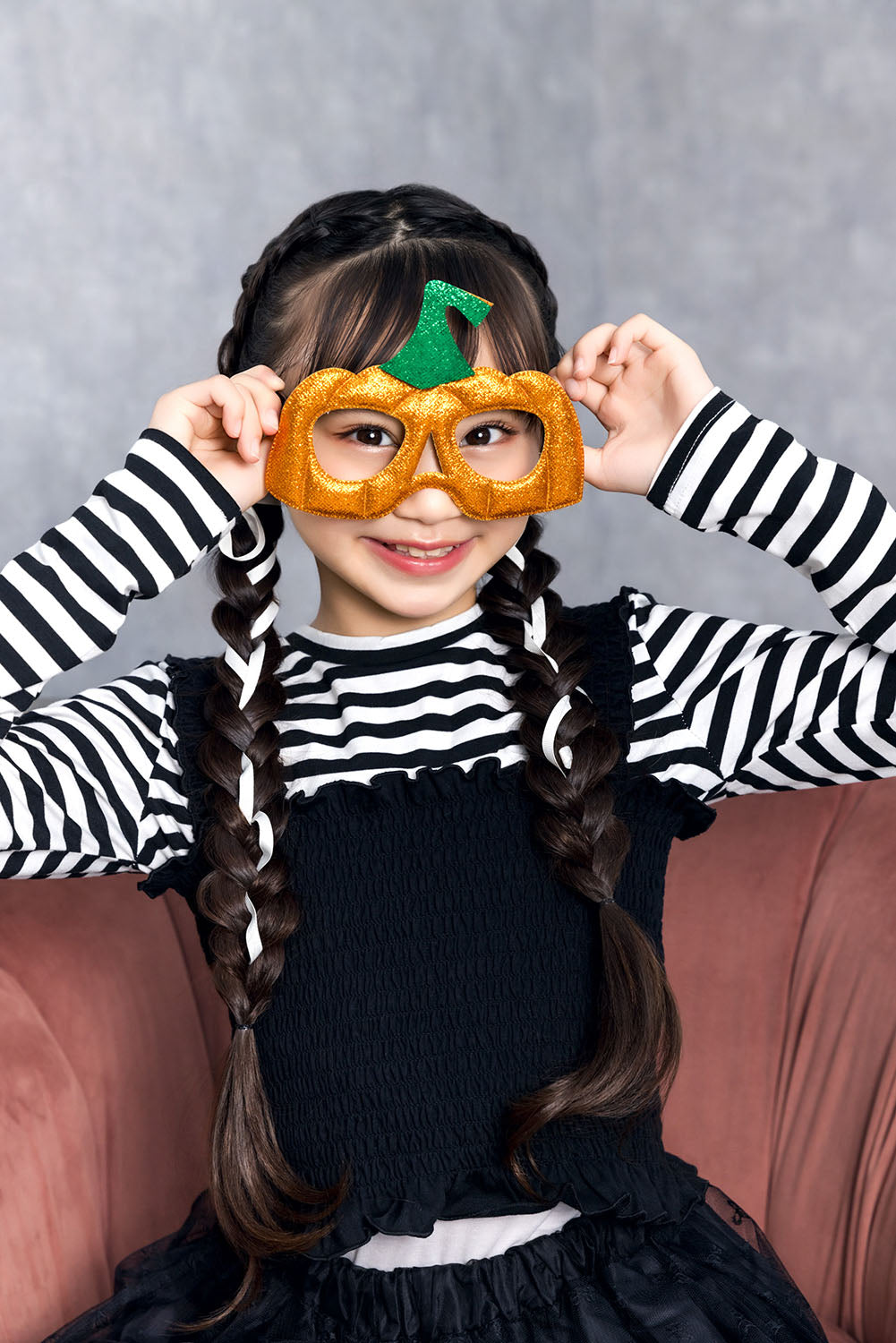 [New] コスプレ小物 アニマル かぼちゃ ハロウィン メガネ キッズ フリーサイズ 【クリアストーン】