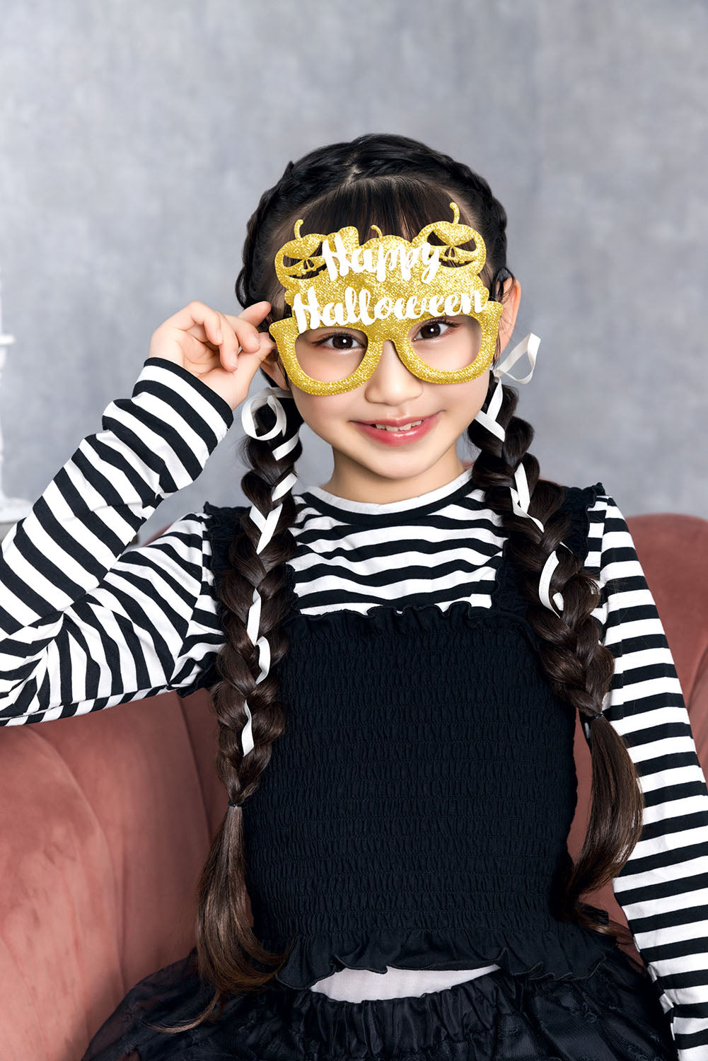 [New] コスプレ小物 アニマル かぼちゃ ハロウィン メガネ キッズ フリーサイズ 【クリアストーン】
