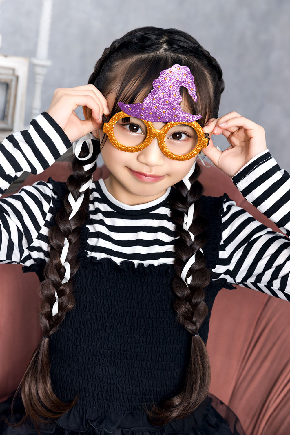 [New] コスプレ小物 アニマル かぼちゃ ハロウィン メガネ キッズ フリーサイズ 【クリアストーン】