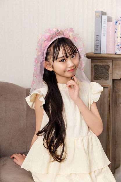 [New] コスプレ小物 ハロウィン カチューシャ キッズ ピンク/ブルー【クリアストーン】