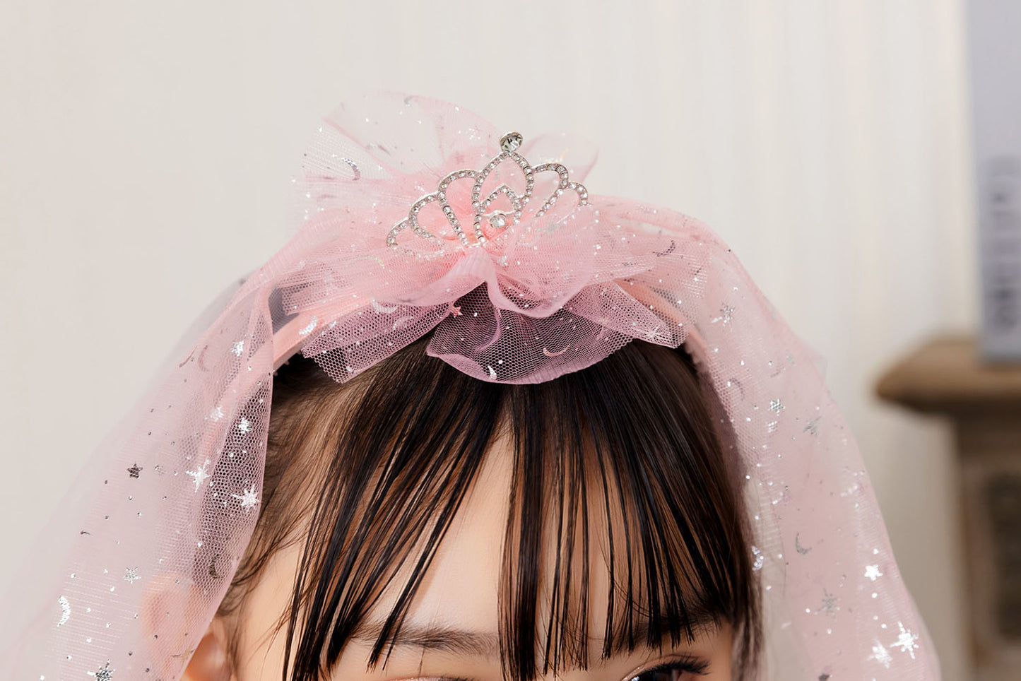 [New] コスプレ小物 ハロウィン カチューシャ キッズ ピンク/ブルー【クリアストーン】