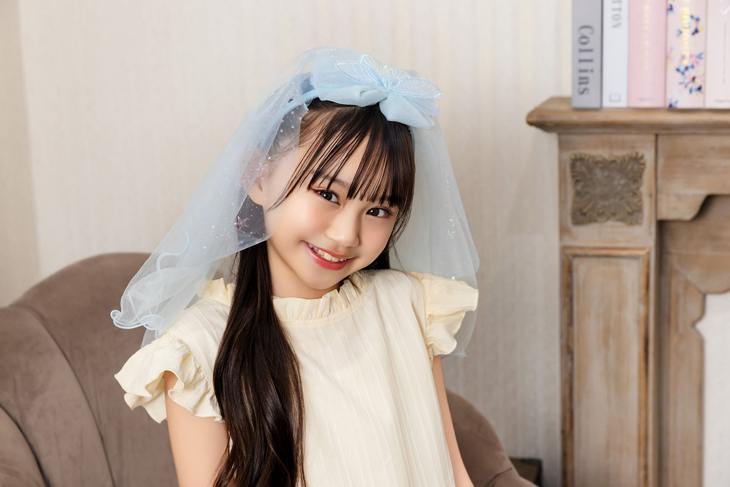 [New] コスプレ小物 ハロウィン カチューシャ キッズ ピンク/ブルー【クリアストーン】