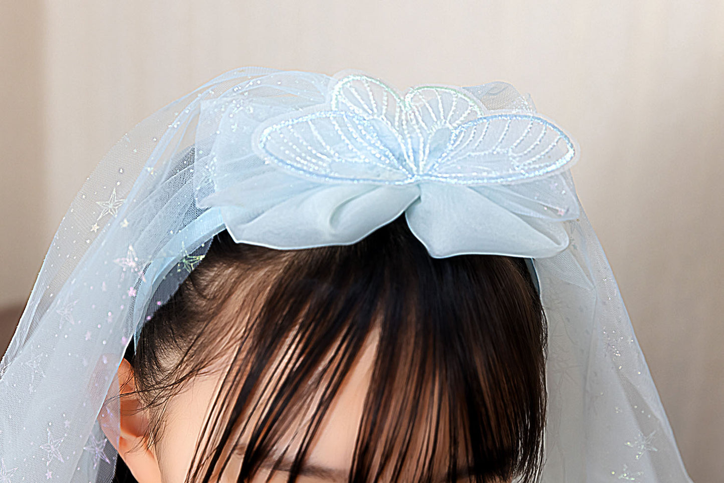 [New] コスプレ小物 ハロウィン カチューシャ キッズ ピンク/ブルー【クリアストーン】