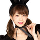 コスプレ うさぎ アニマル 小物 ふわふわうさ耳カチューシャ レディース フリーサイズ ブラック/ピンク/ホワイト【クリアストーン】