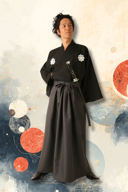 コスプレ ハロウィン 和服 坂本くん メンズ フリーサイズ ブラック【クリアストーン】