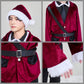 [NEW] コスプレ クリスマス トナカイ マニフィックノエル ジャケットサンタ メンズ レッド【クリアストーン】