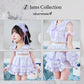 [New] 《JamsCollection着用》コスプレ リリパレ アジサイメイド レディース フリーサイズ パープル【クリアストーン】♡