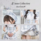 [NEW]《JamsCollection着用》コスプレ リリパレ アイドルチェックメイド レディース フリーサイズ ホワイト 【クリアストーン】♡