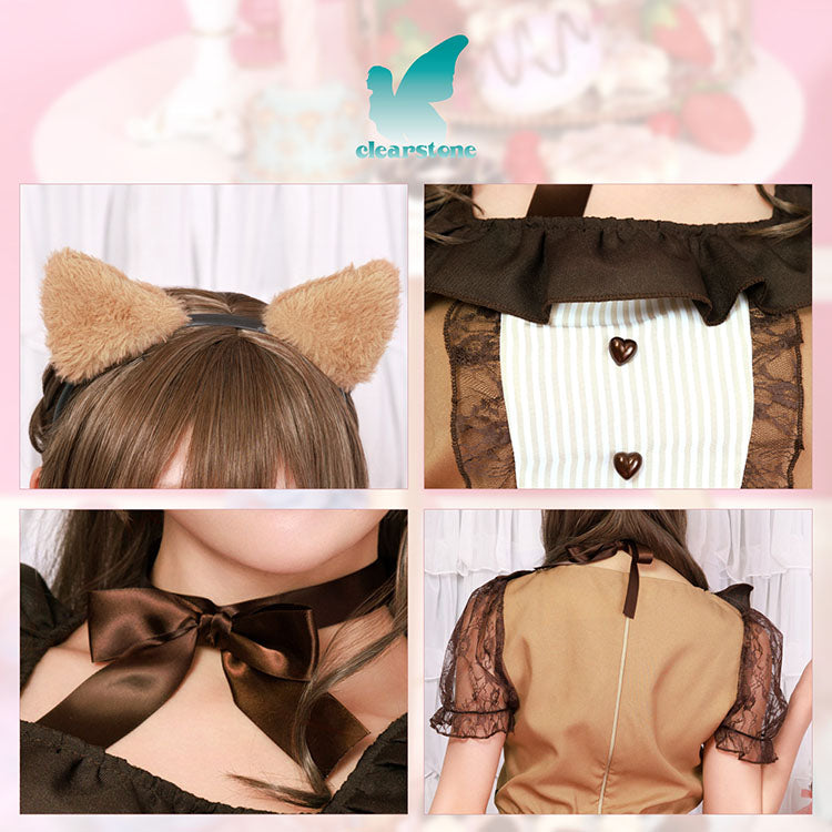 コスプレ バレンタイン ねこ キャラメルキティメイド レディース