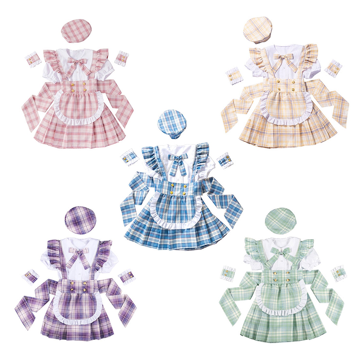 JamsCollection着用》コスプレ リリパレ アイドルチェックメイド