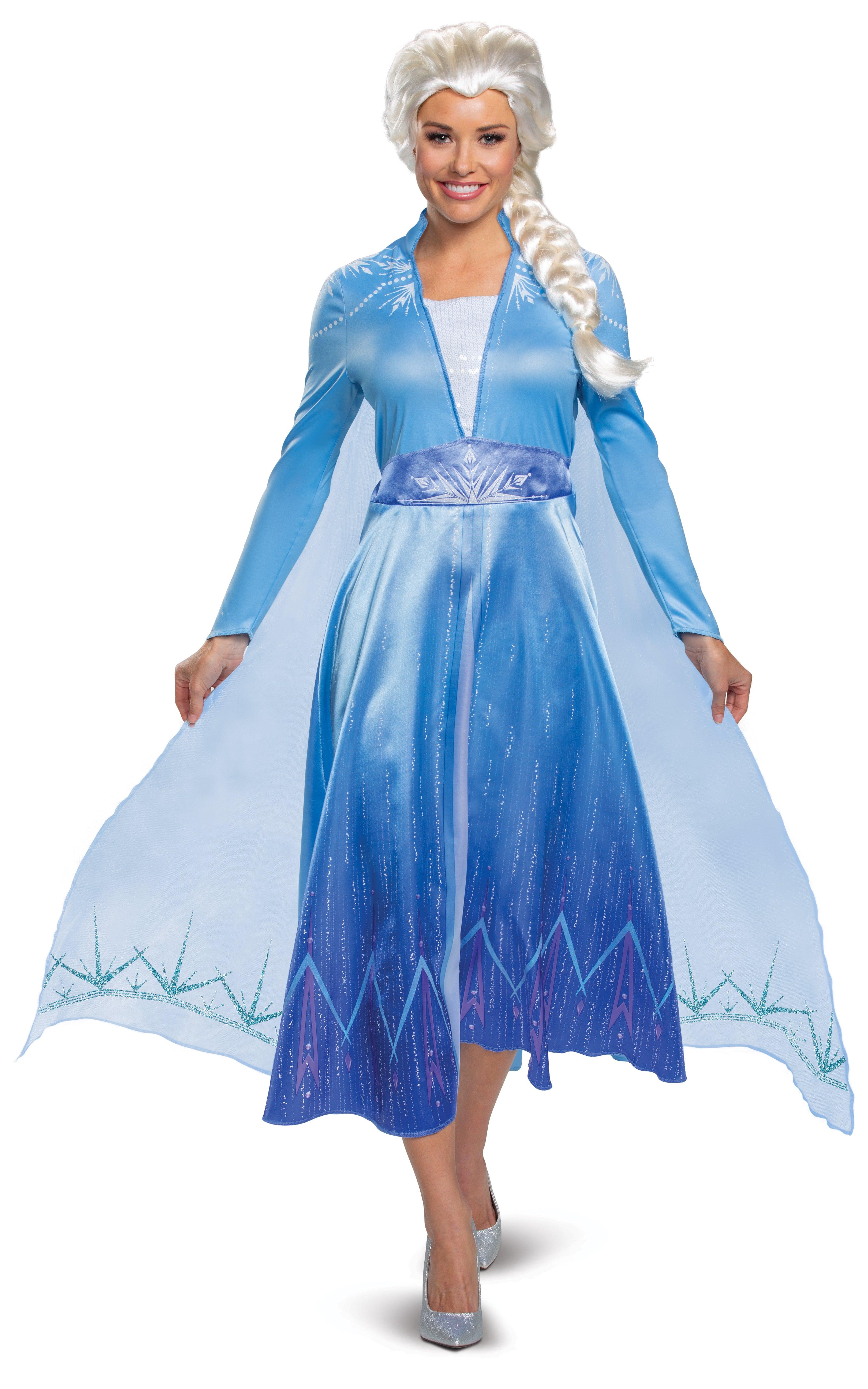 ディズニー　アナと雪の女王　クィーンエルサ　豪華版　ドレス　Dハロ　仮装　衣装purelyshop