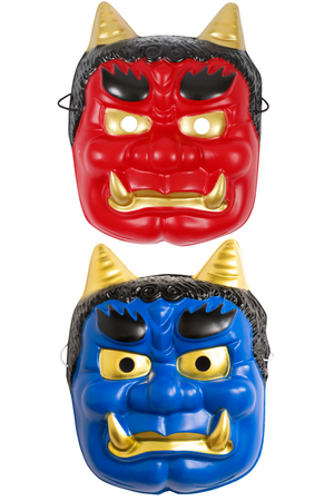 コスプレ 節分 鬼 お面 鬼のお面 ユニセックス フリーサイズ レッド コスプレ 節分 鬼 お面 鬼のお面 ユニセックス フリーサイズ レッド