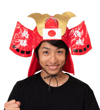 応援グッズ 応援 スポーツ 日本 かぶりもの 被り物 侍兜 ユニセックス フリーサイズ レッド/ブルー 【クリアストーン】 - clearstone(クリアストーン)公式オンラインストア