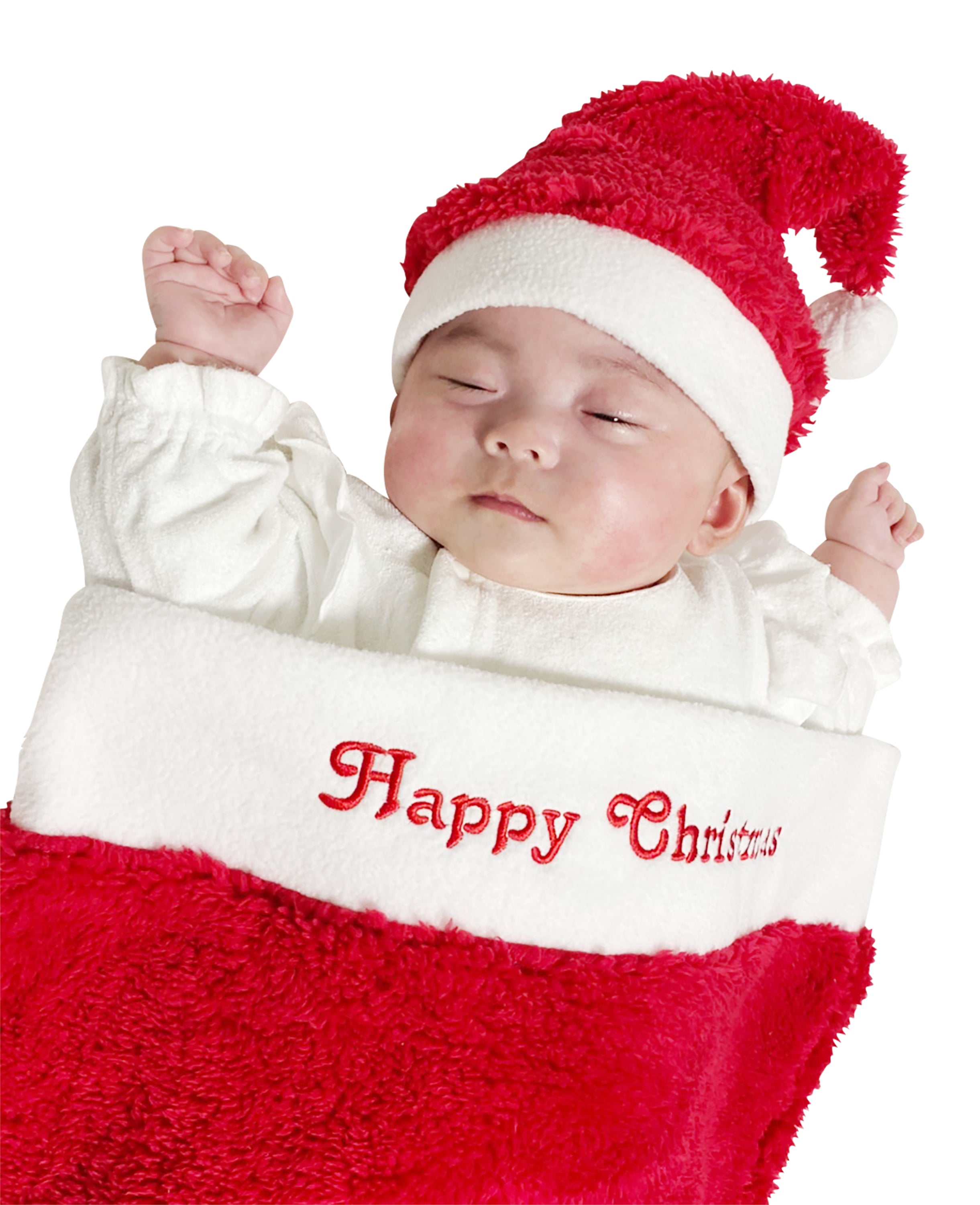 新品★クリスマス靴下サンタ帽セットニューボーンフォト　新生児　衣装