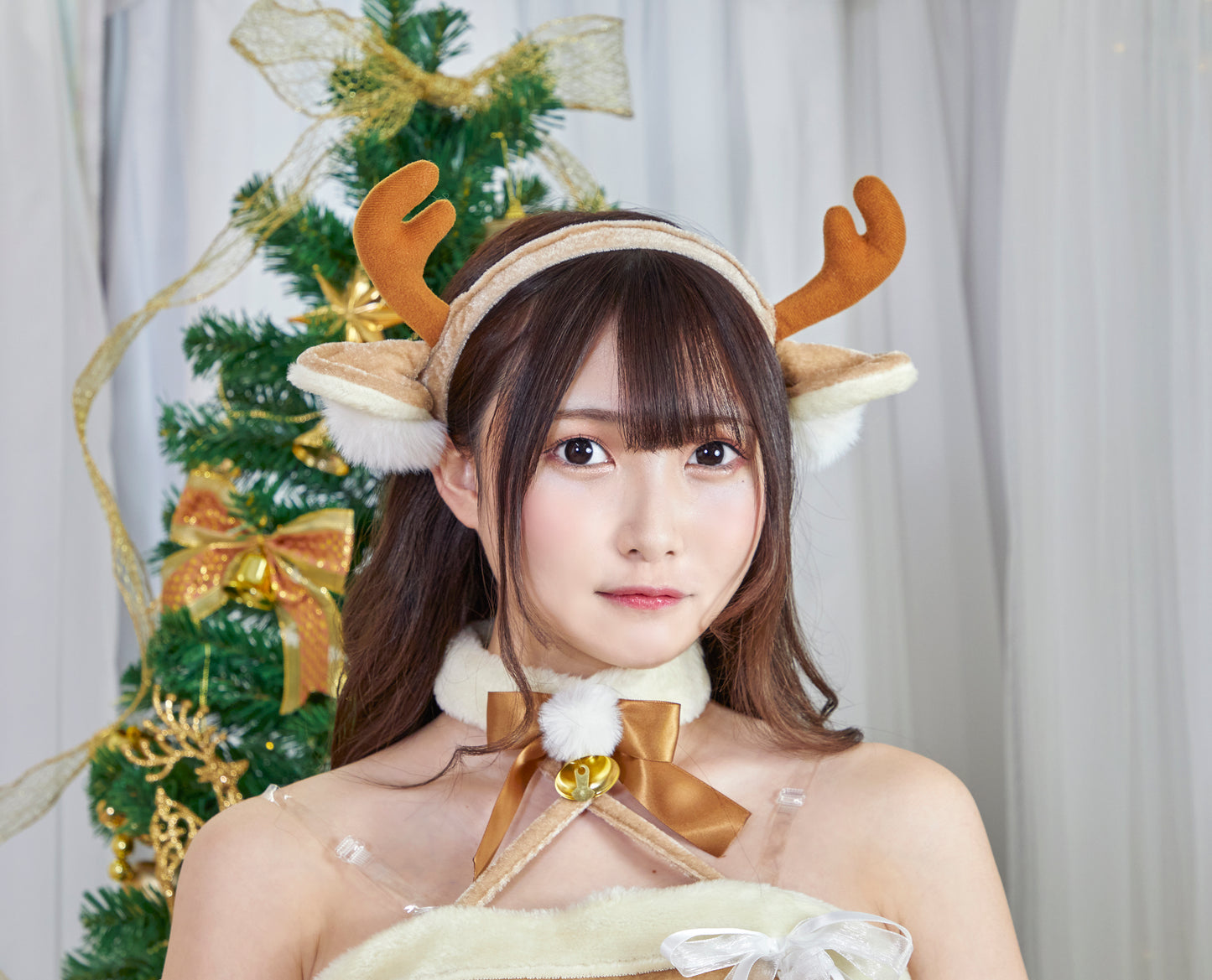 コスプレ クリスマス トナカイ プリティトナカイ レディース フリーサイズ  レッド【クリアストーン】