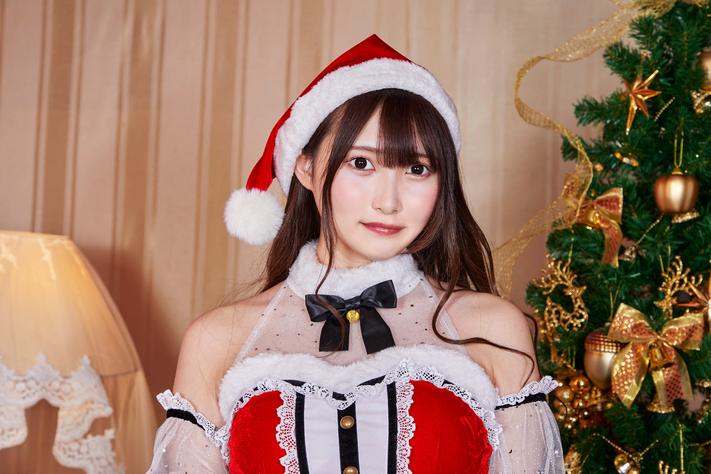 コスプレ クリスマス サンタ シャインドレスサンタ レディース フリーサイズ  レッド【クリアストーン】